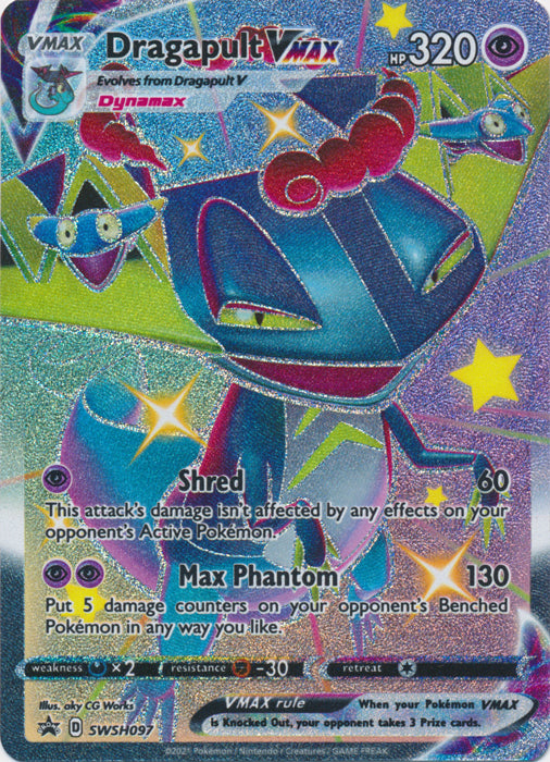 Holo Dragapult VMAX  SWSH097  Sword & Shield Promo Cards Pokemon TCG - guardiangamingtcgs