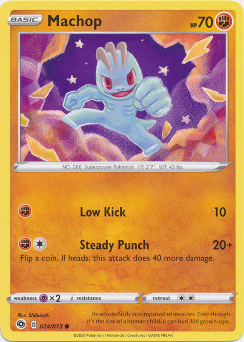 Machop 24/73 Common Champion's Path Pokemon TCG - guardiangamingtcgs