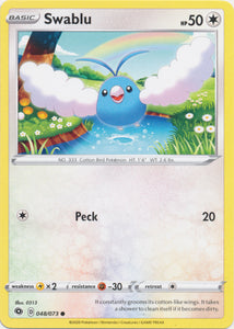 Swablu 48/73 Common Champion's Path Pokemon TCG - guardiangamingtcgs