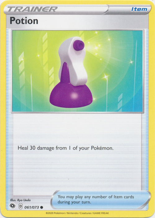 Potion 61/73 Common Champion's Path Pokemon TCG - guardiangamingtcgs