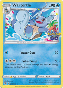 Wartortle 016/078 Uncommon Pokemon GO Pokemon TCG - guardiangamingtcgs