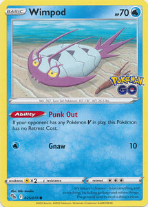 Wimpod 025/078 Common Pokemon GO Pokemon TCG - guardiangamingtcgs