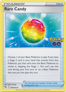 Rare Candy 069/078 Uncommon Pokemon GO Pokemon TCG - guardiangamingtcgs