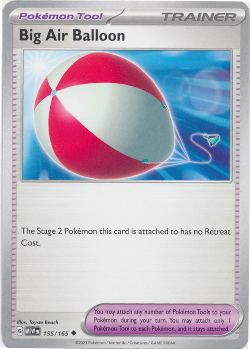 Big Air Balloon 155/165 Uncommon Scarlet and Violet 151 Pokemon TCG - guardiangamingtcgs