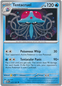 Tentacruel 073/165 Uncommon Scarlet and Violet 151 Pokemon TCG - guardiangamingtcgs