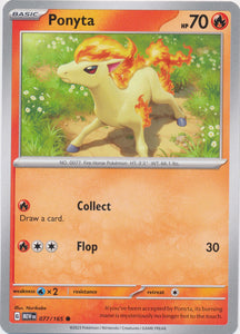 Ponyta 077/165 Common Scarlet and Violet 151 Pokemon TCG - guardiangamingtcgs