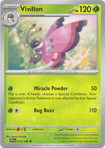 Vivillon 010/198 Uncommon Scarlet & Violet Base Set Pokemon TCG - guardiangamingtcgs