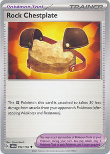 Rock Chestplate 192/198 Uncommon Scarlet & Violet Base Set Pokemon TCG - guardiangamingtcgs