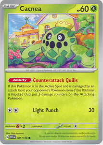 Cacturne -  006/198 Uncommon Scarlet & Violet Base Set Pokemon TCG - guardiangamingtcgs