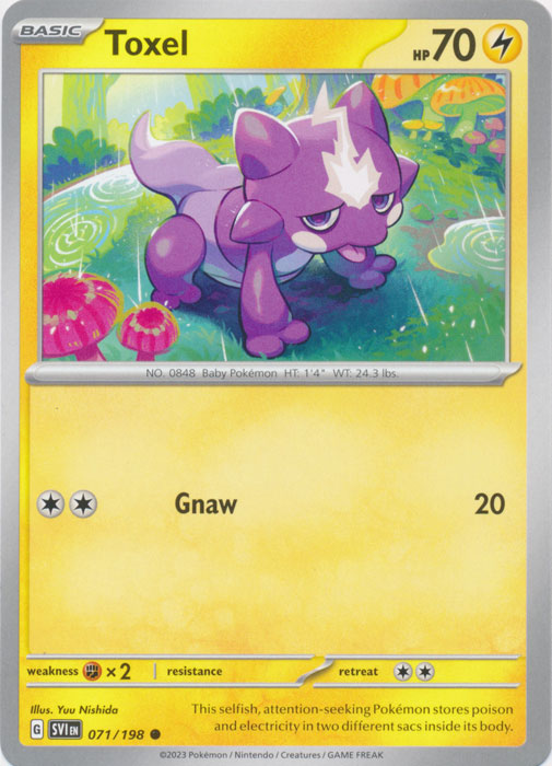 Toxel 071/198 Common Scarlet & Violet Base Set Pokemon TCG - guardiangamingtcgs