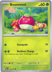 Bounsweet 016/197 Common Obsidian Flames Pokemon TCG - guardiangamingtcgs