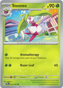 Steenee 017/197 Common Obsidian Flames Pokemon TCG - guardiangamingtcgs