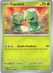 Capsakid -  024/197 Common Obsidian Flames Pokemon TCG - guardiangamingtcgs