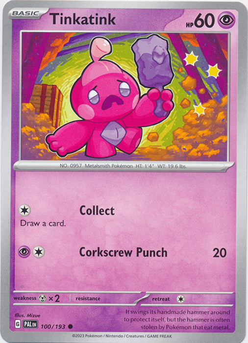 Tinkatink -  100/193 Common Paldea Evolved Pokemon TCG - guardiangamingtcgs