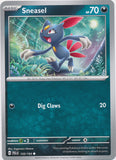 Sneasel 133/193 Common Paldea Evolved Pokemon TCG - guardiangamingtcgs