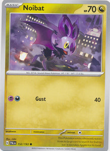 Noibat 152/193 Common Paldea Evolved Pokemon TCG - guardiangamingtcgs