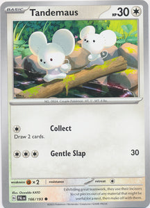 Tandemaus -  166/193 Common Paldea Evolved Pokemon TCG - guardiangamingtcgs