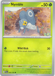 Nymble -  020/193 Common Paldea Evolved Pokemon TCG - guardiangamingtcgs