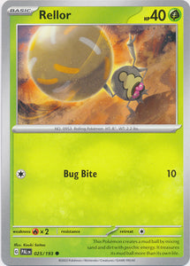 Rellor -  025/193 Common Paldea Evolved Pokemon TCG - guardiangamingtcgs