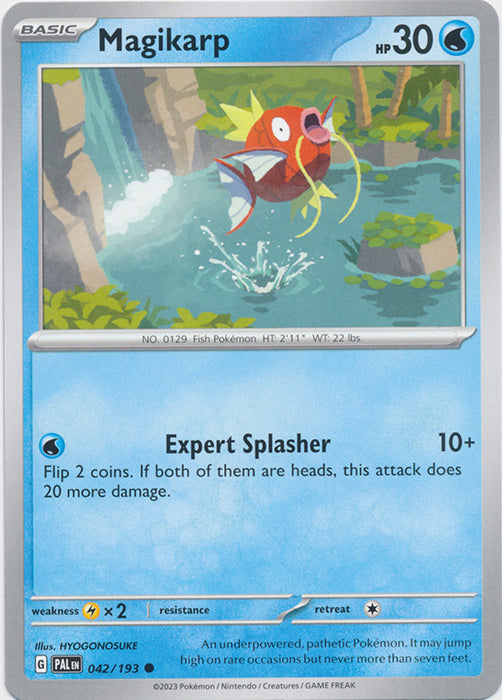 Magikarp -  042/193 Common Paldea Evolved Pokemon TCG - guardiangamingtcgs