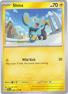 Shinx -  069/193 Common Paldea Evolved Pokemon TCG - guardiangamingtcgs