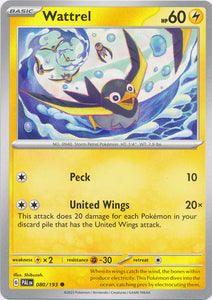 Wattrel -  080/193 Common Paldea Evolved Pokemon TCG - guardiangamingtcgs