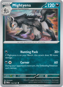 Mightyena 114/167 Uncommon Twilight Masquerade Pokemon TCG - guardiangamingtcgs