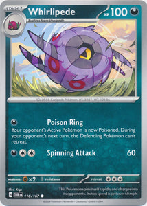 Whirlipede 116/167 Common Twilight Masquerade Pokemon TCG - guardiangamingtcgs