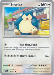 Snorlax 136/167 Uncommon Twilight Masquerade Pokemon TCG - guardiangamingtcgs