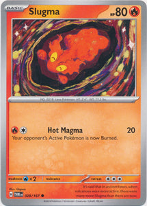 Slugma 028/167 Common Twilight Masquerade Pokemon TCG - guardiangamingtcgs