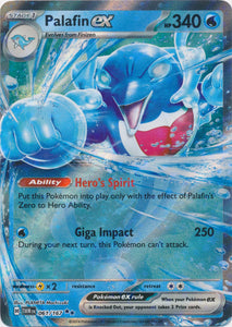 Holo Palafin ex -  061/167 Double Rare Twilight Masquerade Pokemon TCG - guardiangamingtcgs