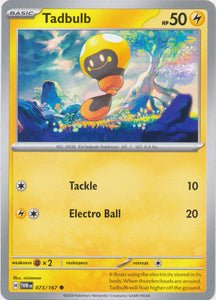 Tadbulb 073/167 Common Twilight Masquerade Pokemon TCG - guardiangamingtcgs