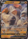 Holo Regirock V 104/202 Ultra Rare Sword & Shield Base Set Pokemon TCG - guardiangamingtcgs