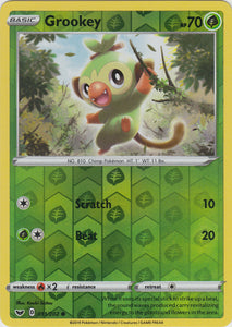 Reverse Holo Grookey  011/202 Common Sword & Shield Base Set Pokemon TCG - guardiangamingtcgs