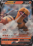 Holo Torkoal V 024/202 Ultra Rare Sword & Shield Base Set Pokemon TCG - guardiangamingtcgs