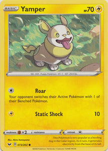 Yamper  073/202 Common Sword & Shield Base Set Pokemon TCG - guardiangamingtcgs