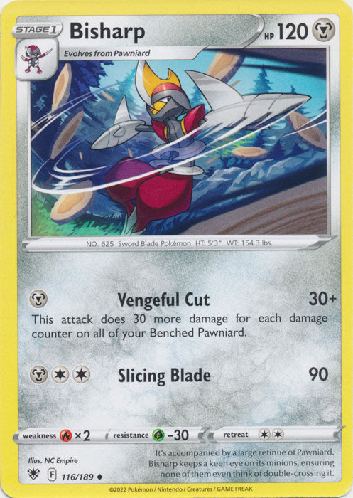 Bisharp 116/189 Uncommon Astral Radiance Pokemon TCG - guardiangamingtcgs