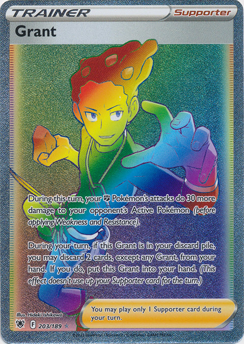 Holo Grant  203/189 Secret Rare Astral Radiance Pokemon TCG