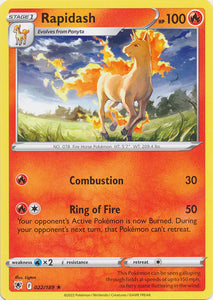 Rapidash 022/189 Rare Astral Radiance Pokemon TCG - guardiangamingtcgs