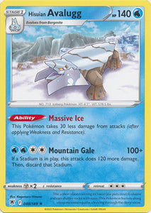 Hisuian Avalugg 048/189 Rare Astral Radiance Pokemon TCG - guardiangamingtcgs