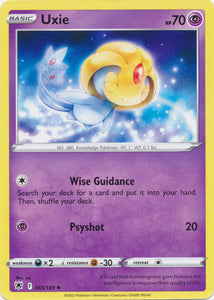 Uxie 065/189 Uncommon Astral Radiance Pokemon TCG - guardiangamingtcgs