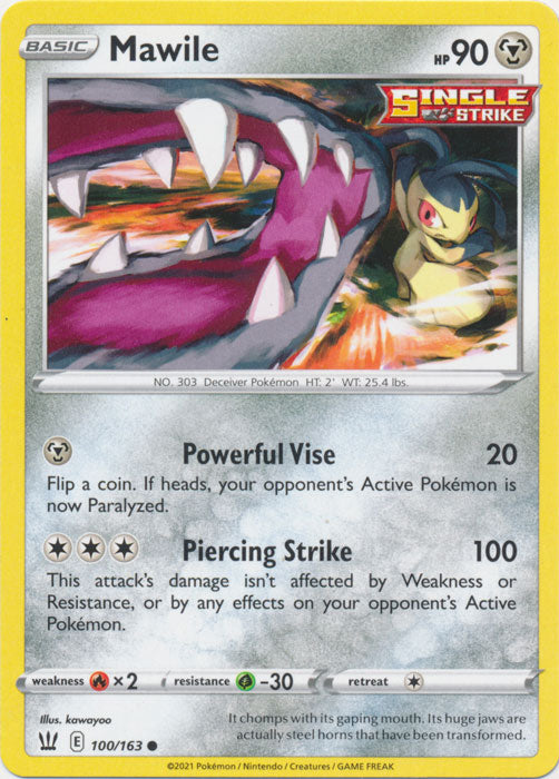 Mawile 100/163 Common Battle Styles Pokemon TCG - guardiangamingtcgs