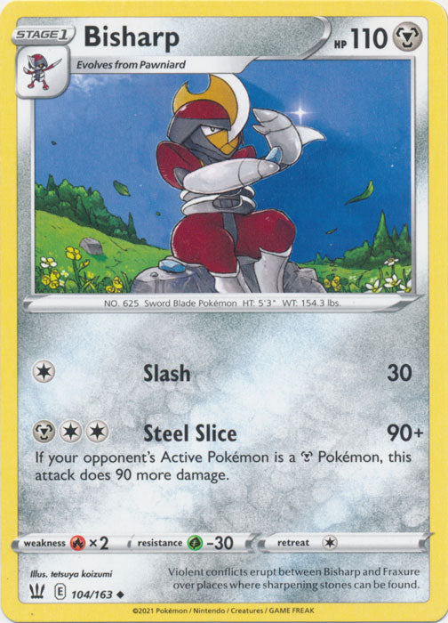 Bisharp 104/163 Uncommon Battle Styles Pokemon TCG - guardiangamingtcgs