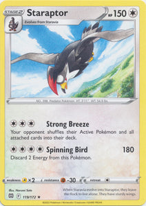 Staraptor 119/172 Rare Brilliant Stars Pokemon TCG - guardiangamingtcgs