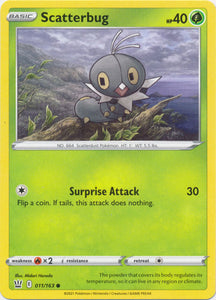 Scatterbug 011/163 Common Battle Styles Pokemon TCG - guardiangamingtcgs