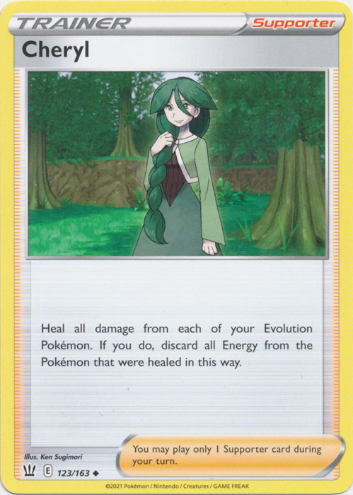 Cheryl 123/163 Uncommon Battle Styles Pokemon TCG - guardiangamingtcgs
