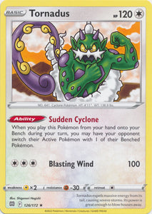 Tornadus 126/172 Rare Brilliant Stars Pokemon TCG - guardiangamingtcgs