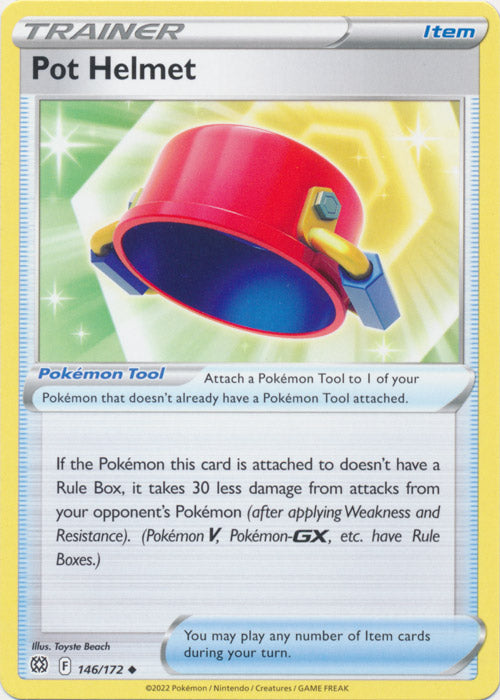 Pot Helmet 146/172 Uncommon Brilliant Stars Pokemon TCG - guardiangamingtcgs