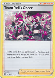 Team Yell's Cheer 149/172 Uncommon Brilliant Stars Pokemon TCG - guardiangamingtcgs