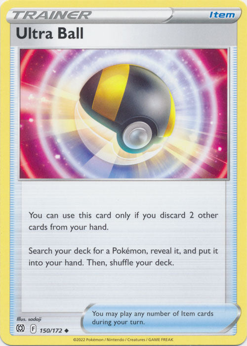 Ultra Ball 150/172 Uncommon Brilliant Stars Pokemon TCG - guardiangamingtcgs